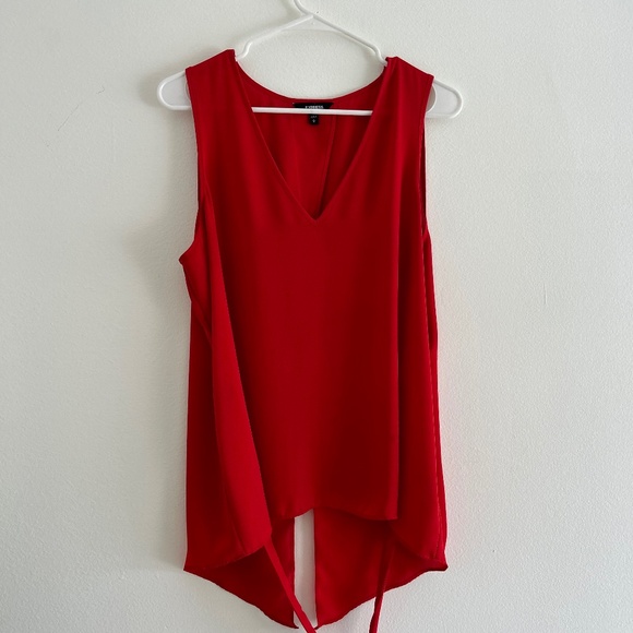 Express Women’s Red Dress Shirt - Picture 1 of 4